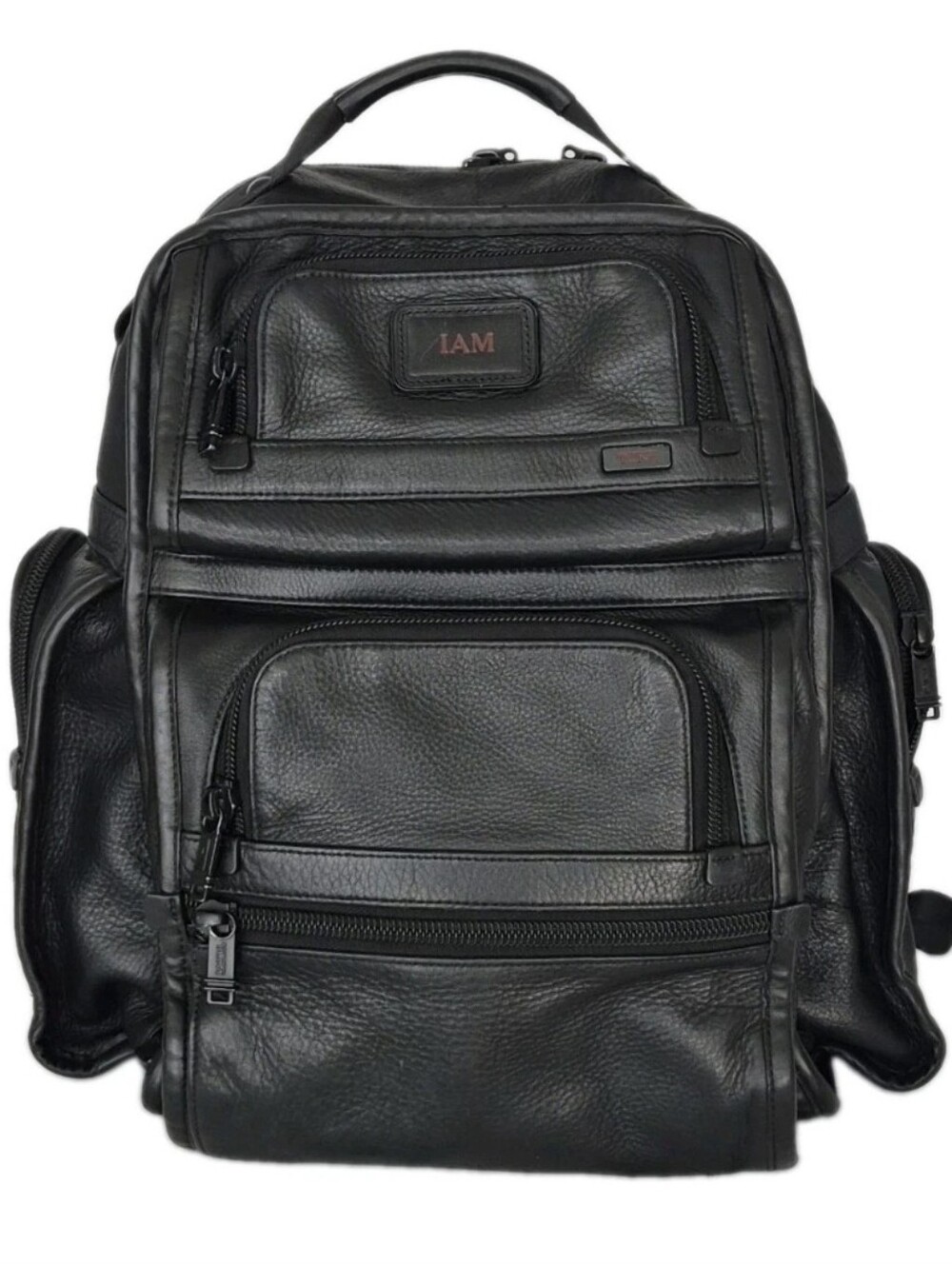 Tumi Alpha 2 Black Leather Backpack 96178DHR.